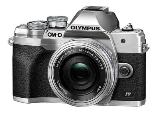 Olympus OM-D E-M10 Mark IV Silver Body w/14-42mm Lens Compact System Camera